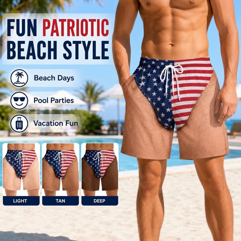 Patriot Prank Swim Trunks